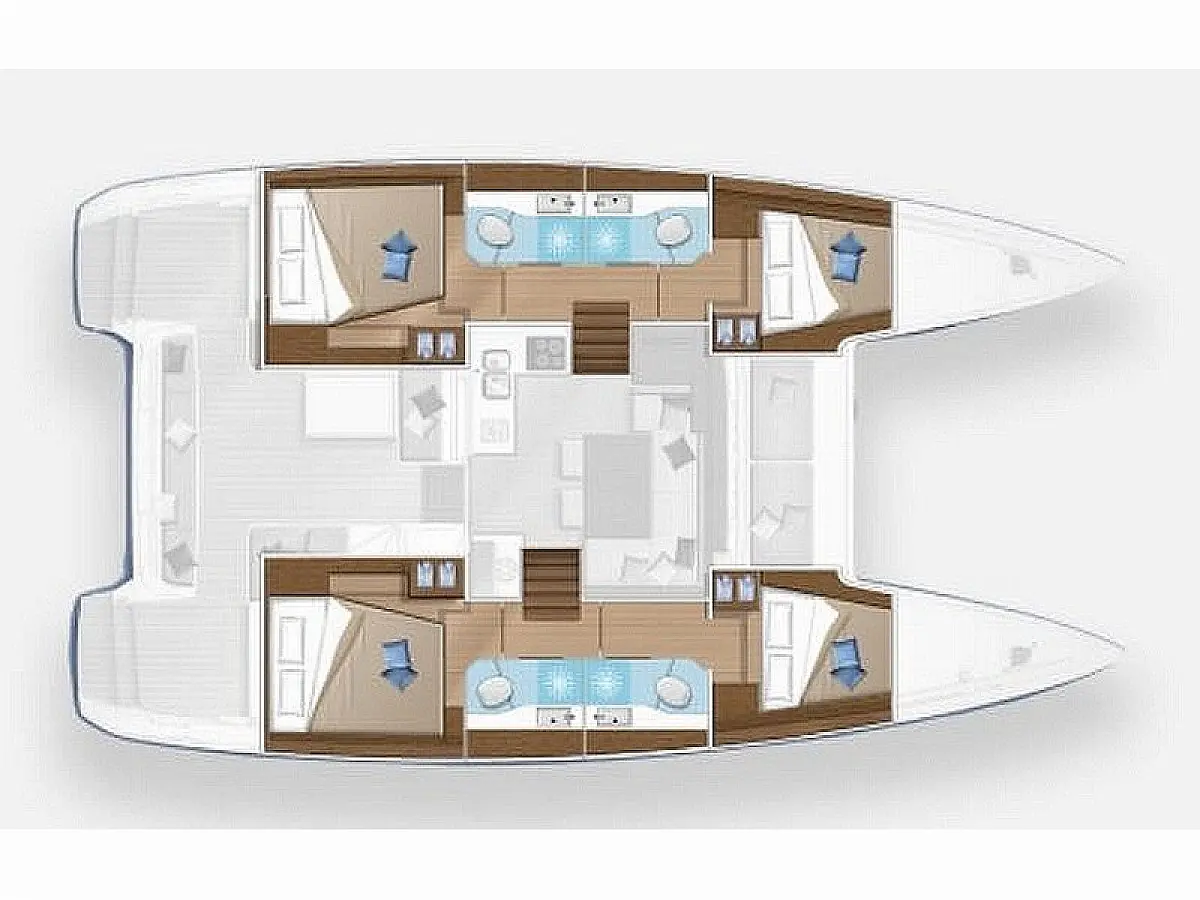 Lagoon 40 - KORINA  - Layout image