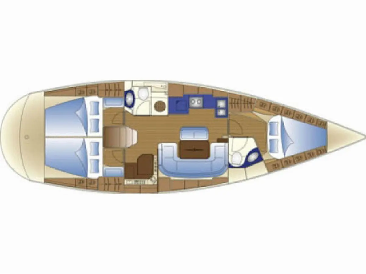 Bavaria 42 Cruiser - POŠIP  - планировка